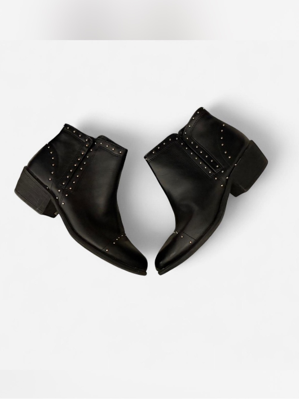 Black Studded Hunter Ankle Boots - Women - Picture 4 of 7